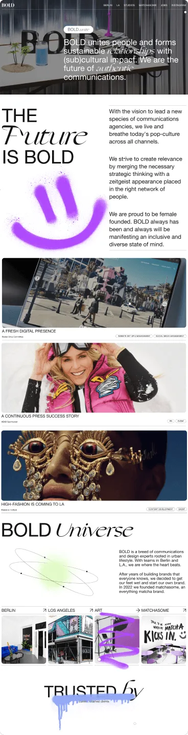 Development for an international marketing and communications agency