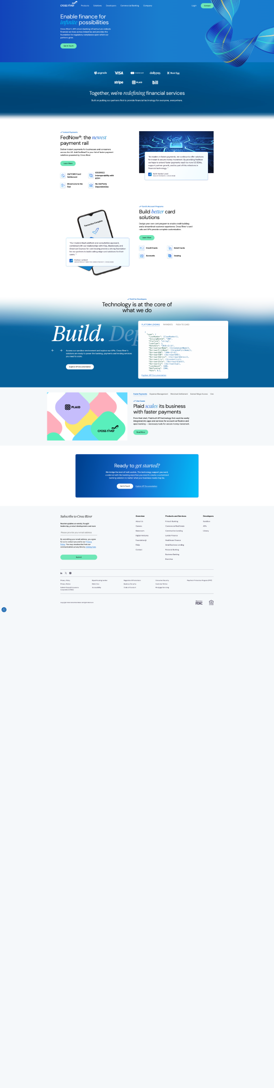 Migrating API-based financial solution marketing website