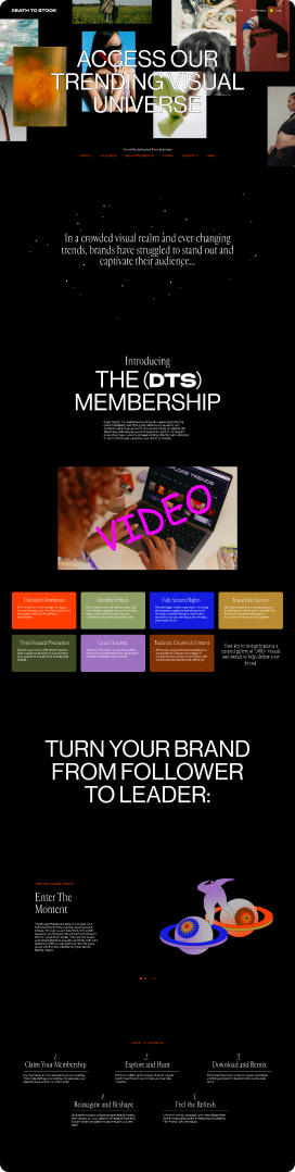 Developing a site for a premium stock media library