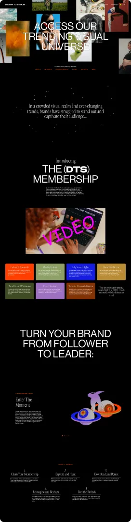 Developing a site for a premium stock media library