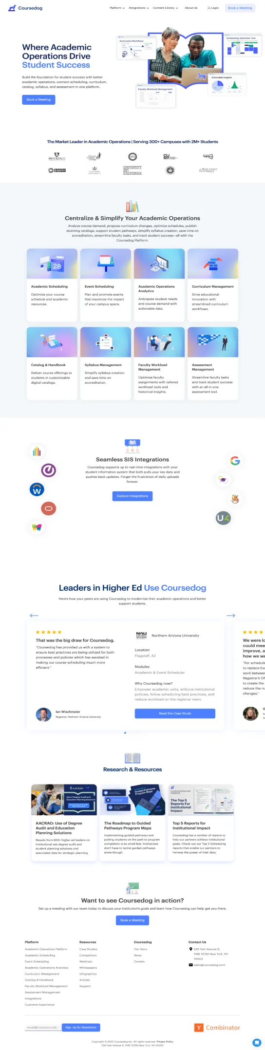 Ongoing development for Academic Operations