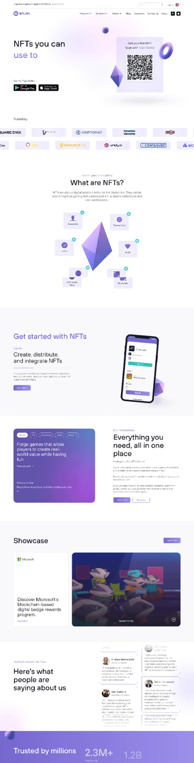 Re-design for a Largest NFT tech provider
