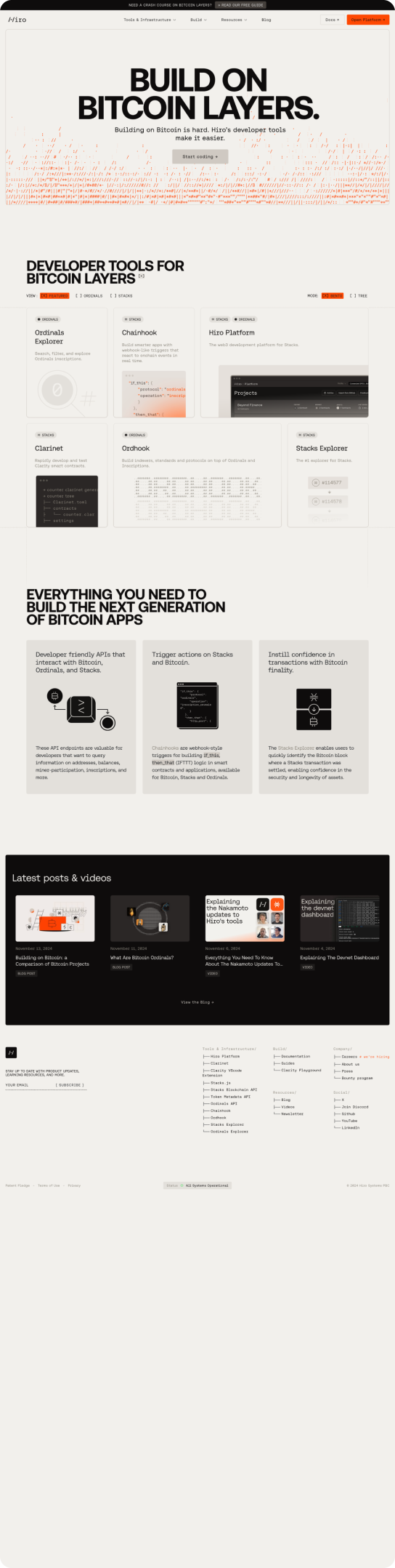 Development for a Bitcoin web3 company