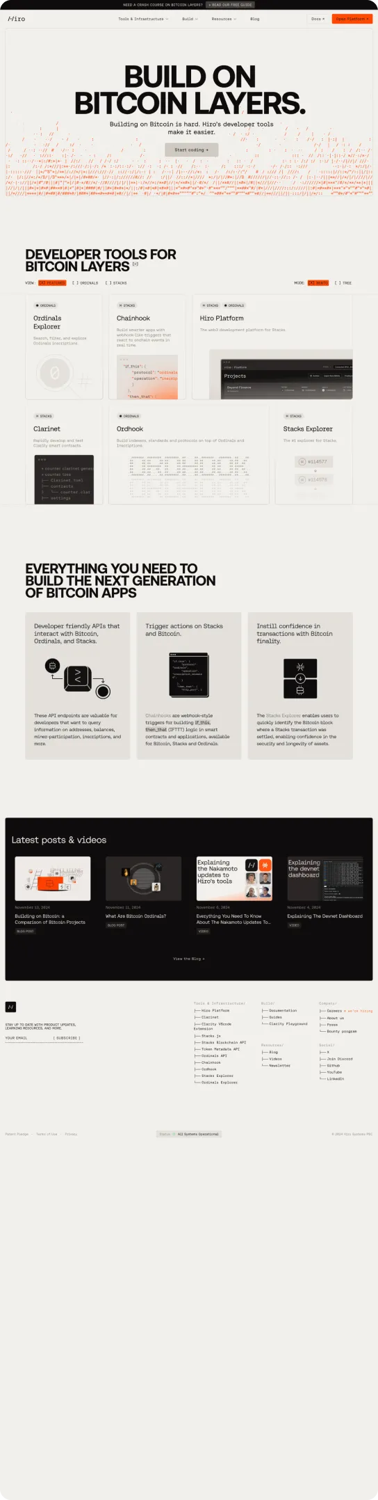 Development for a Bitcoin web3 company