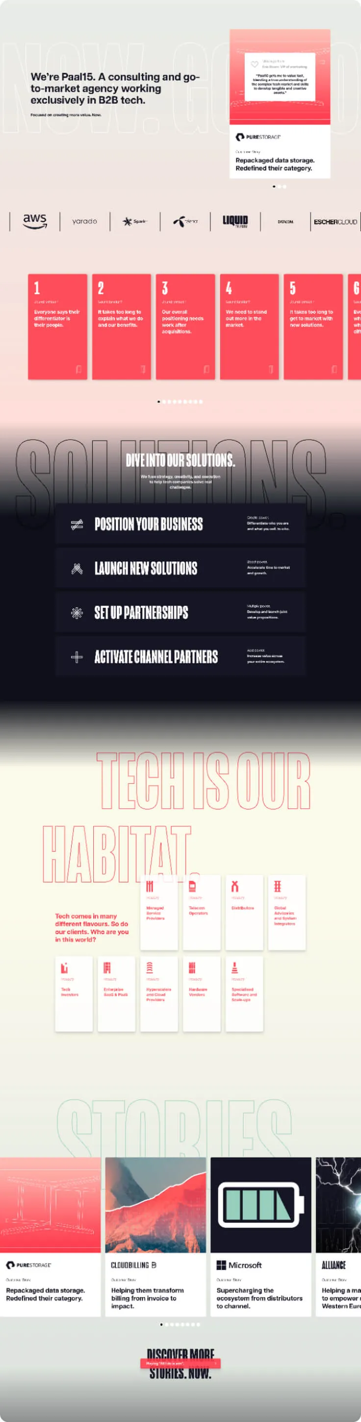 Marketing site for a consulting and go-to-market agency