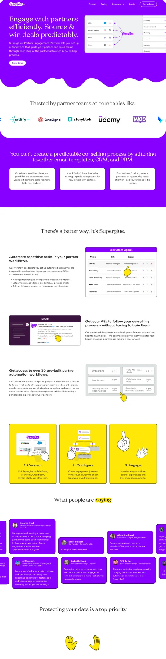 Full re-design for a partnership platform