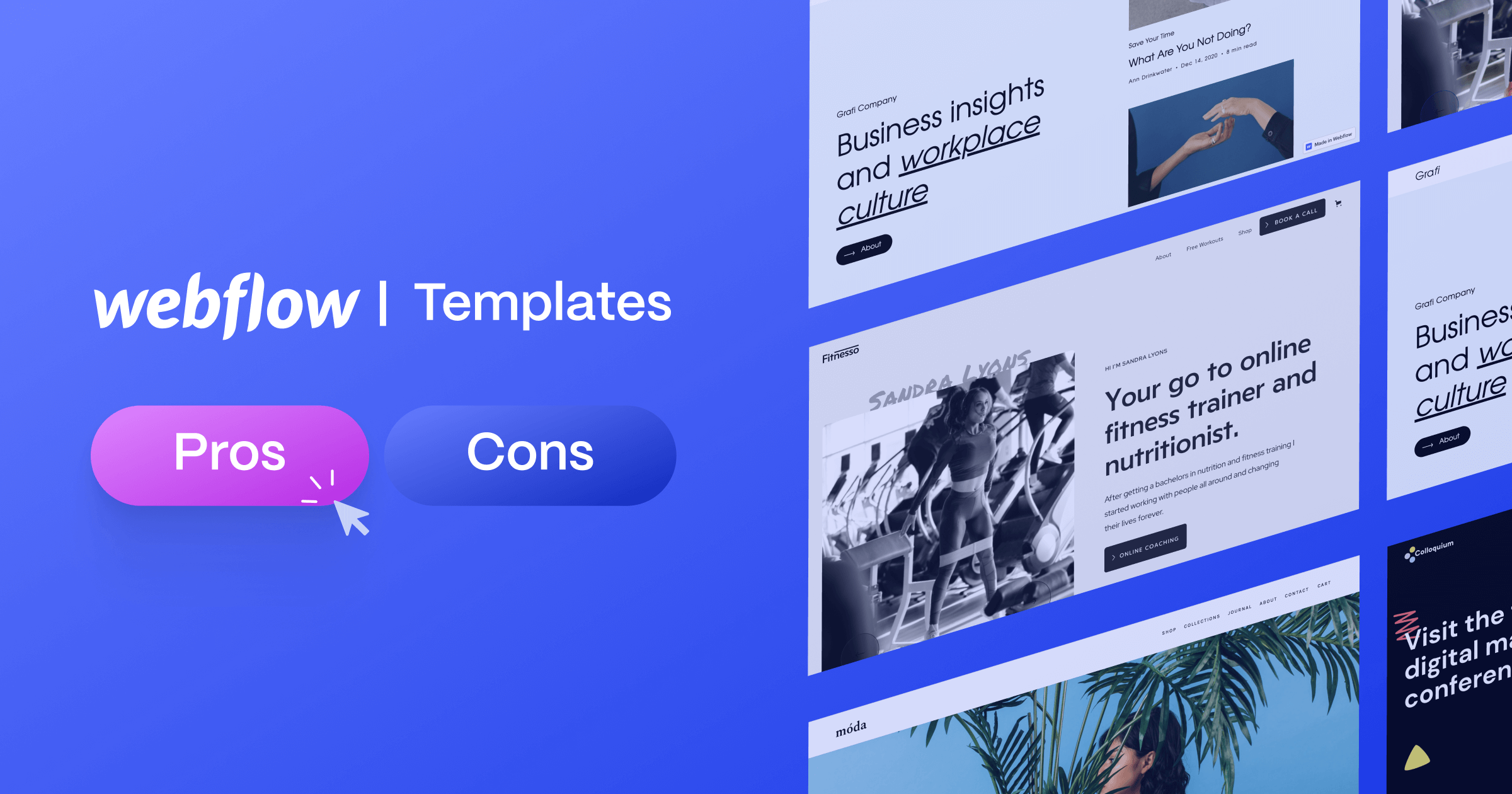 Pros and Cons of Using Webflow Templates