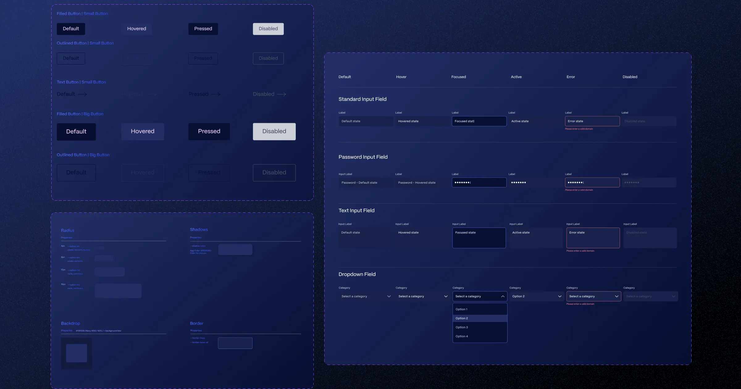 Adding various components