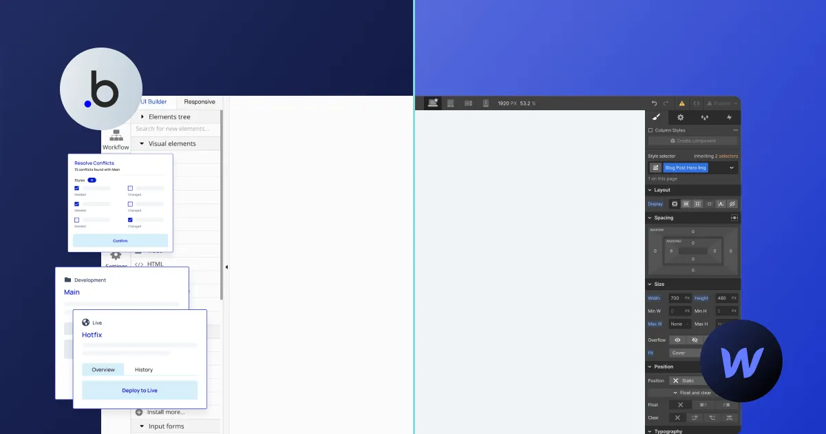 Bubble vs Webflow: A Quick Comparison