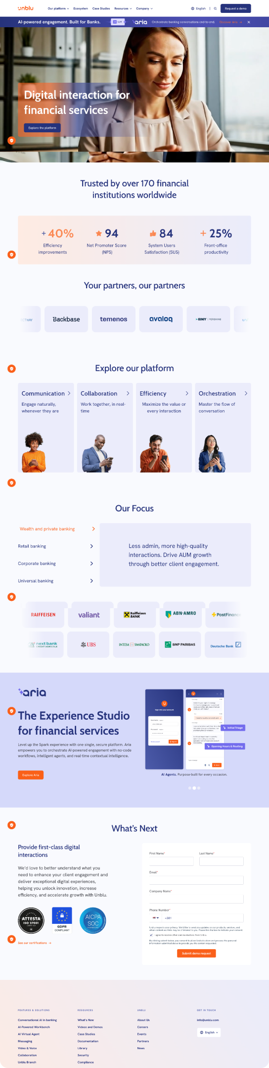 WordPress-to-Webflow migration for a fintech engagement platform