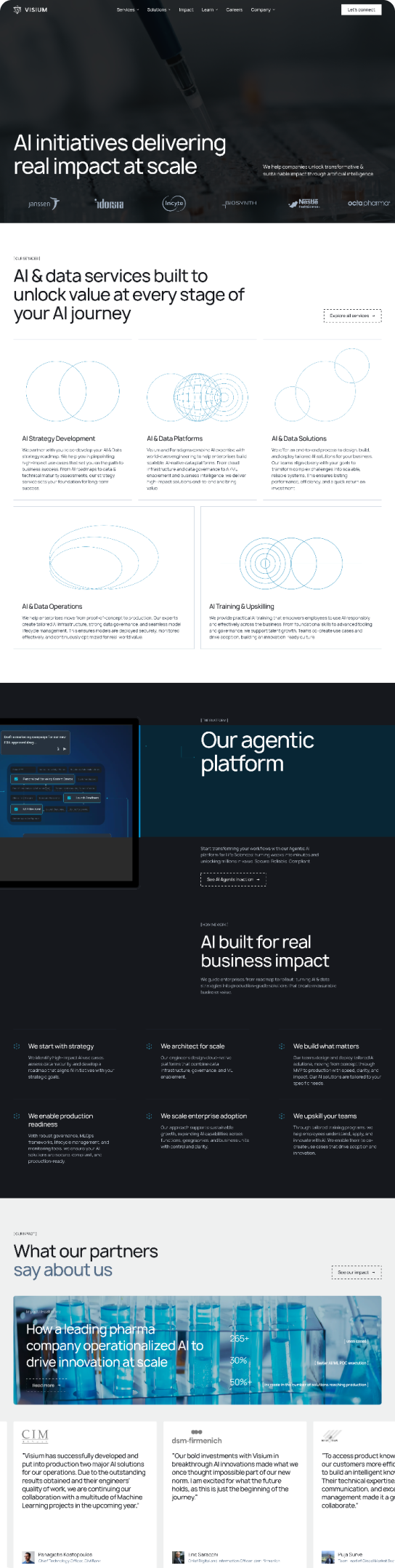 Webflow build for a Swiss AI consultancy