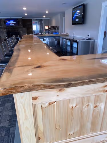 a bar table