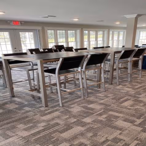 chairs and tables set