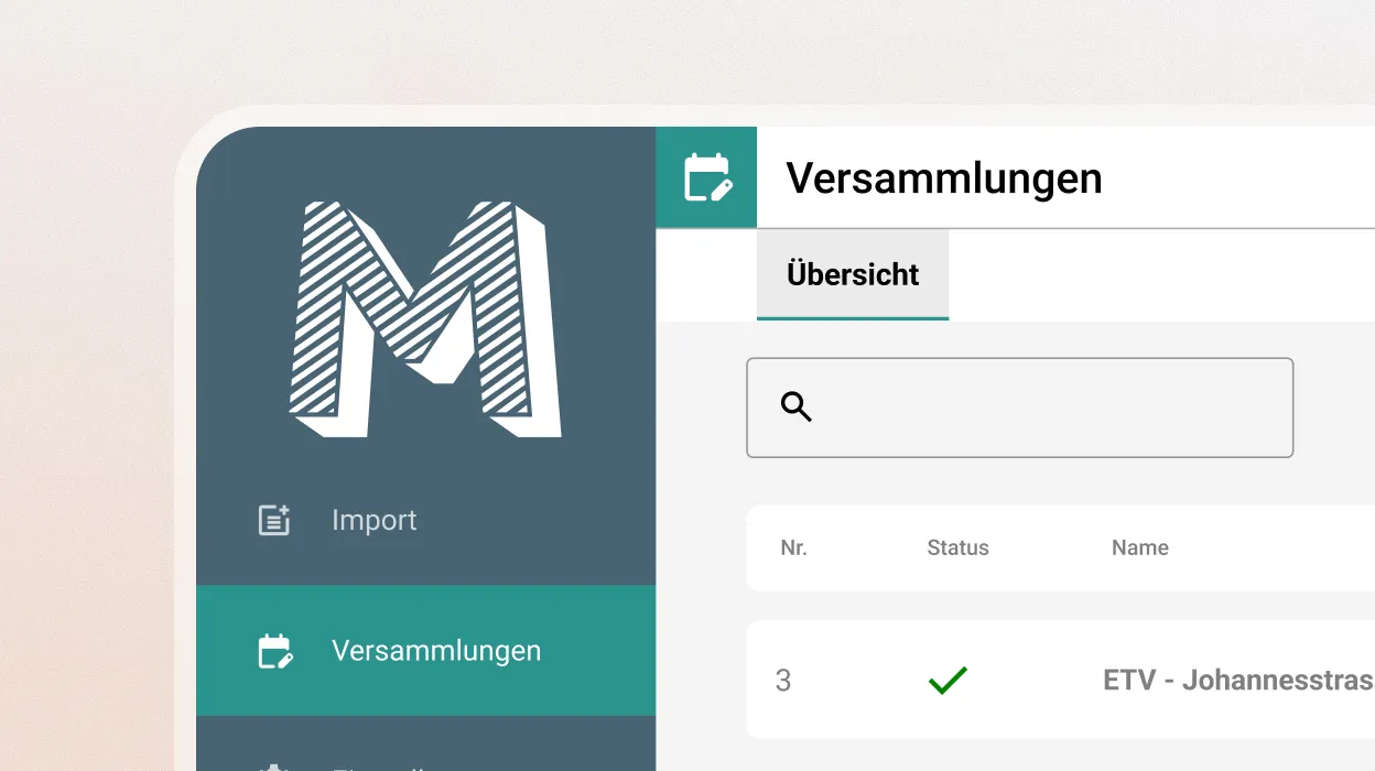 Angepasste Benutzeroberfläche mit eigenem Logo.
