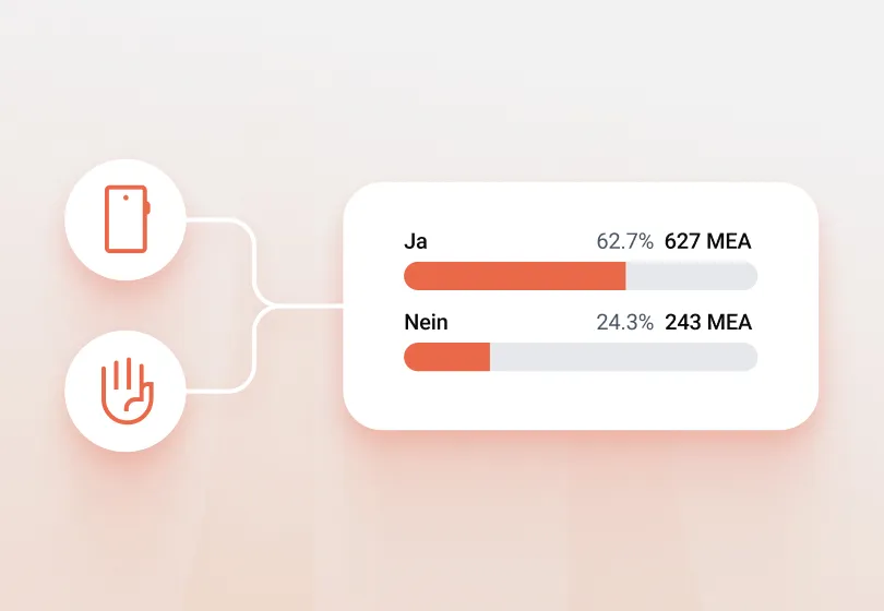 Stimmen können per Smartphone oder Handzeichen abgegeben werden