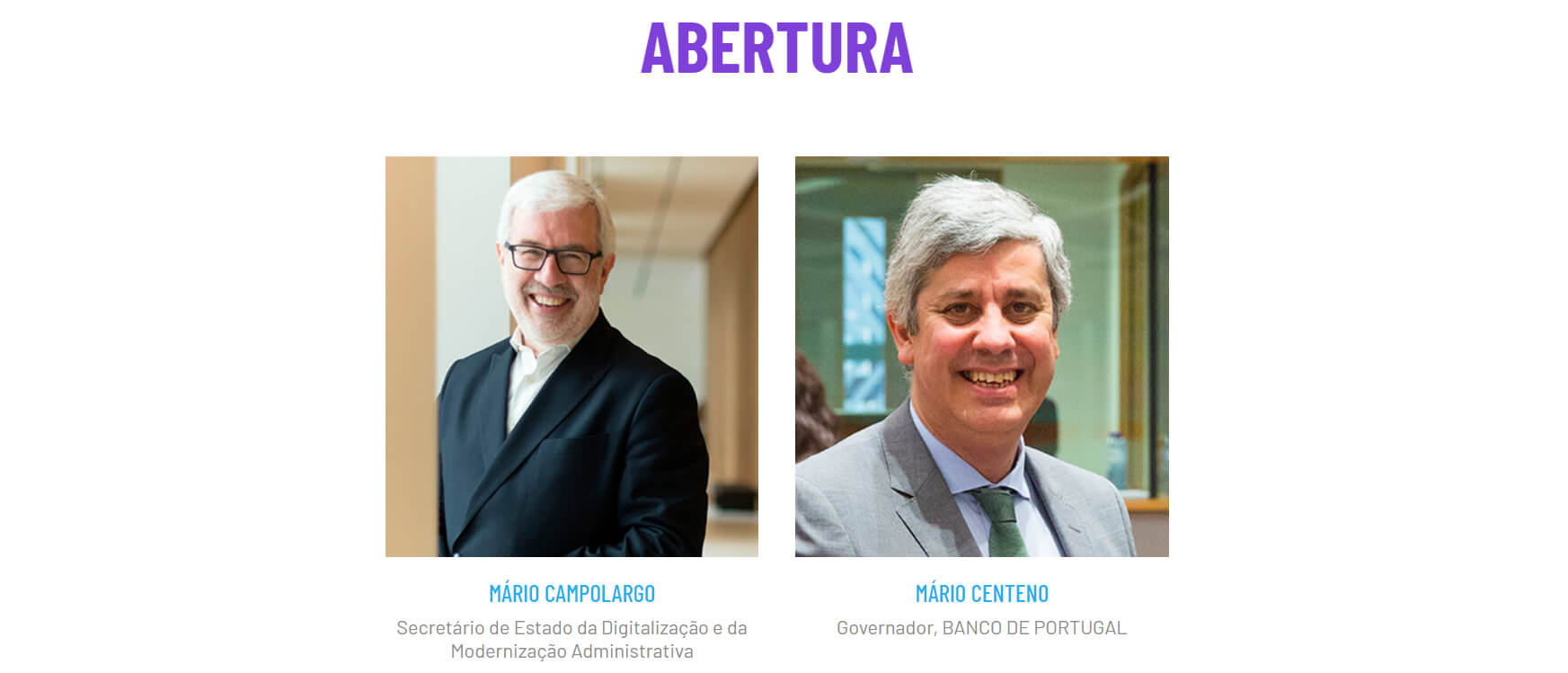 Painel de abertura da Digital First - Mário Campolargo e Mário Centeno