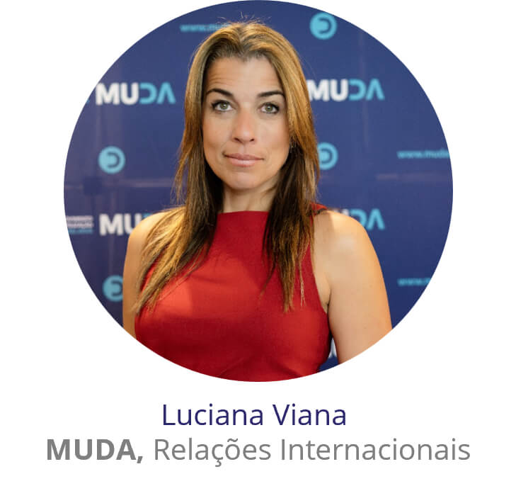 Luciana Viana, MUDA, Relações Internacionais