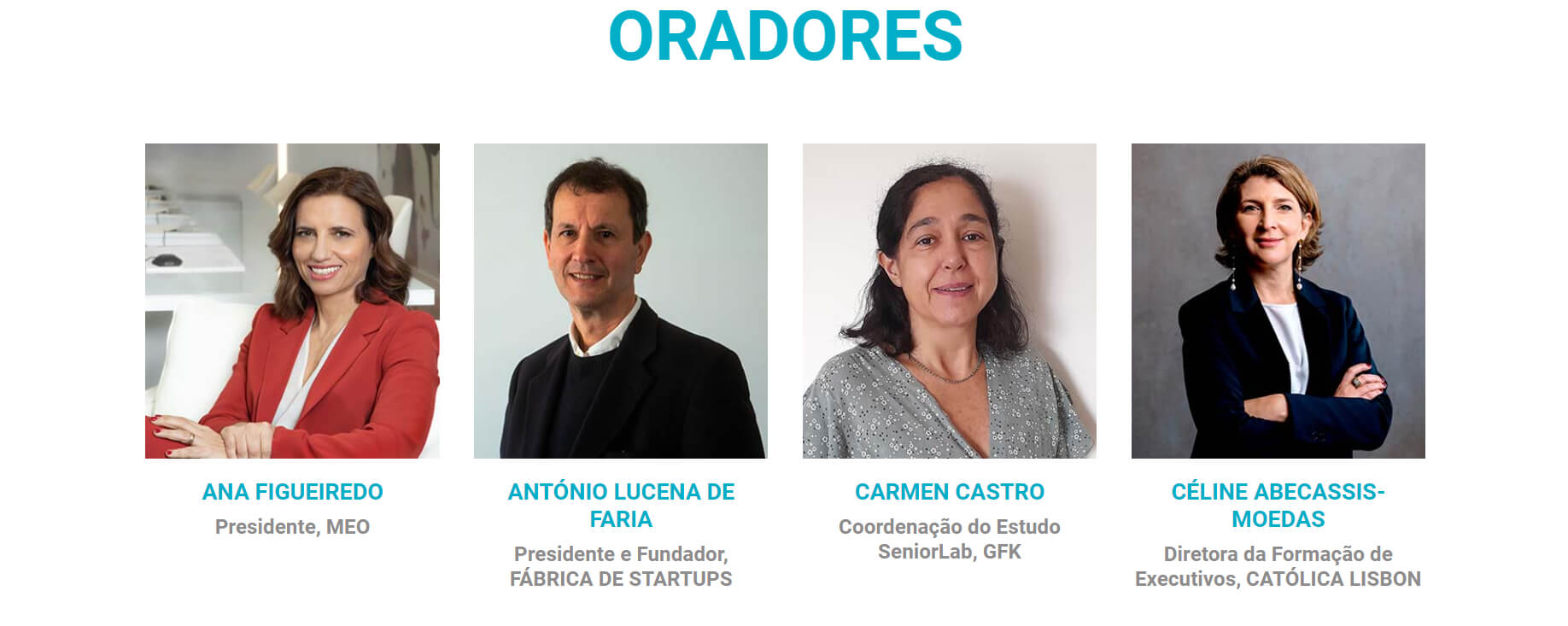 Painel de oradores da SENIORTECH