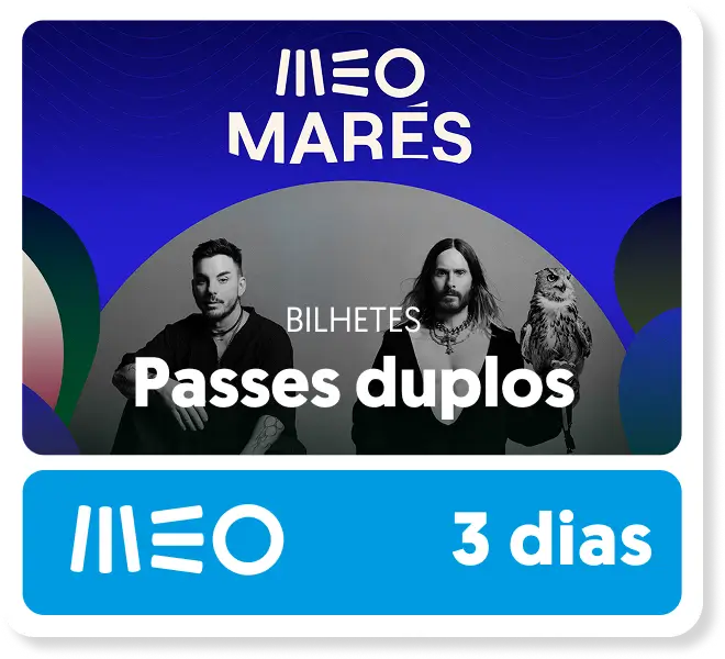 Bilhetes Passes Duplos MEO