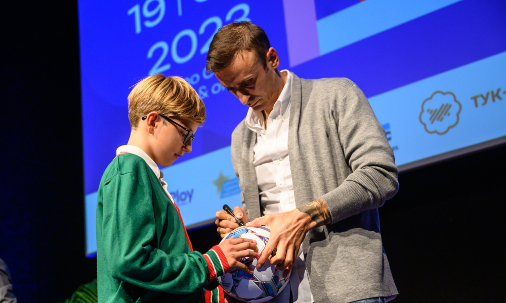 Guest speaker at Hive 2023 - Dimitar Berbatov