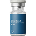 Small clear vial labeled Glow Blend containing serum with a dropper cap on a white background.