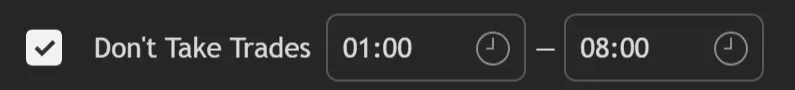 PAT Backtester setting up short strategy time session trade conditions