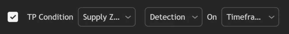 S&D Backtester TP Condition setting