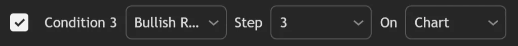 SFX Backtester setting long strategy conditions