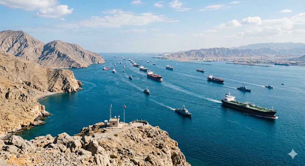 Vessels transiting the Strait of Hormuz