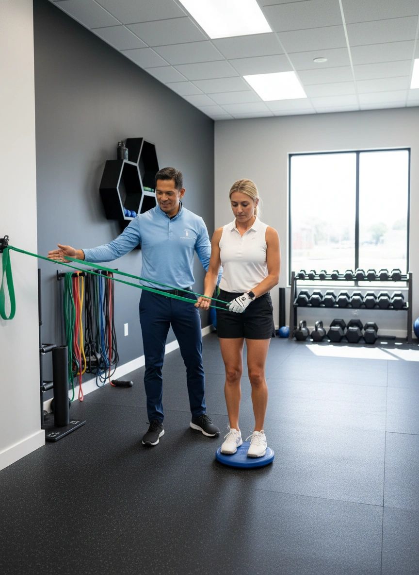 Personalized golf performance training and injury rehabilitation exercises in Georgetown TX