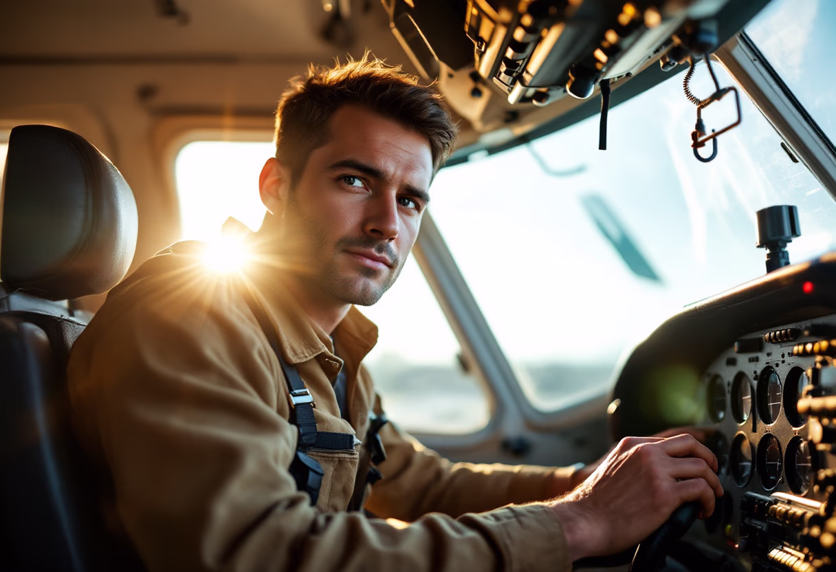 image of maintenance crew working on aircraft