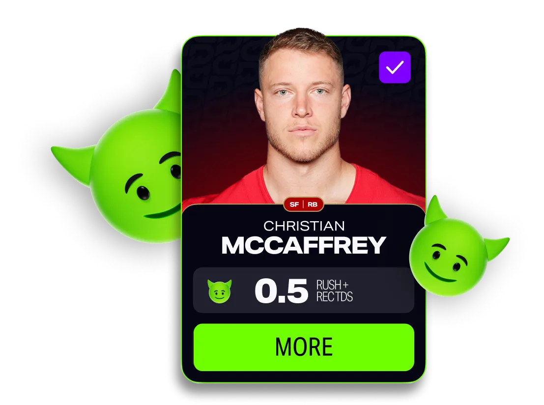 mccaffrey gobby player prop 