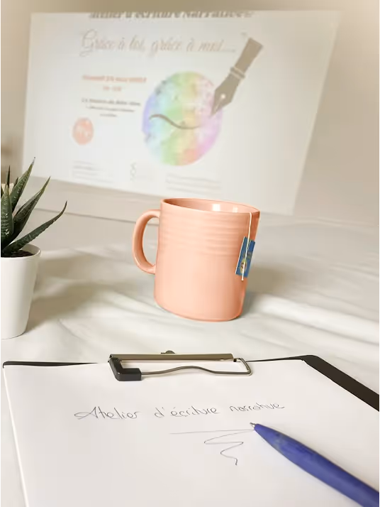 Photo prise durant l'atelier d'écriture narrative de décembre 2025
