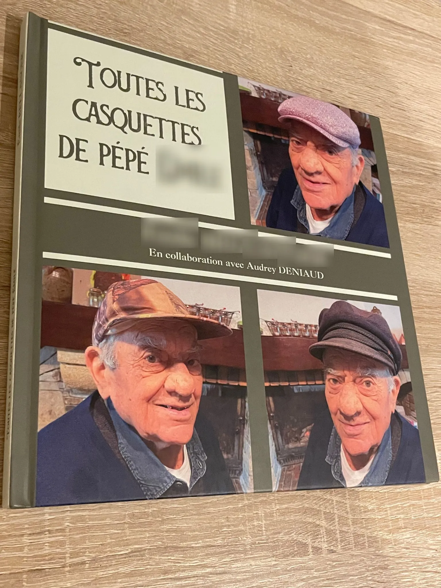 Couverture d'un livre de transmission avec des portraits d'un homme