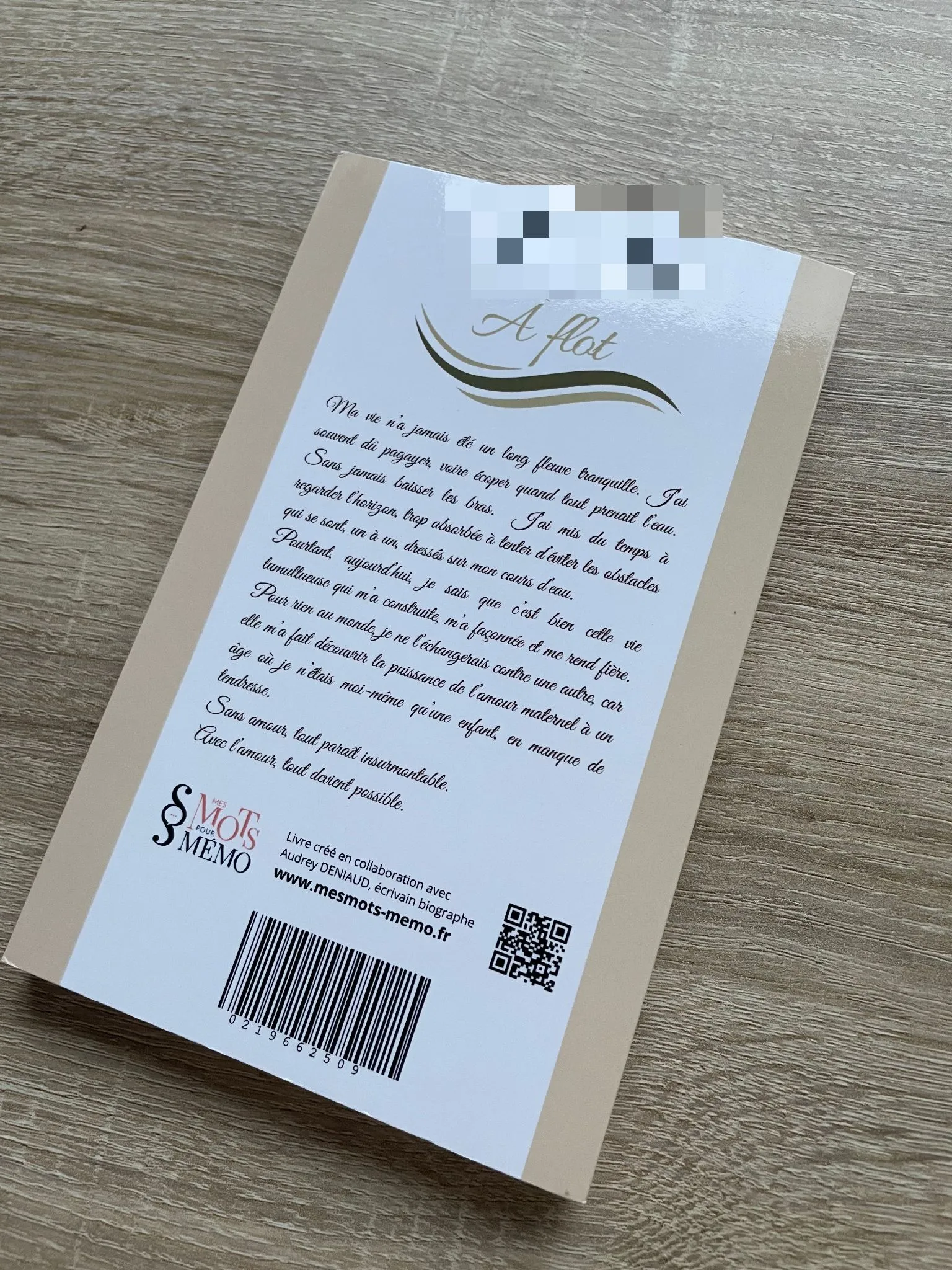 Dernière de couverture d'un livre de reconstruction