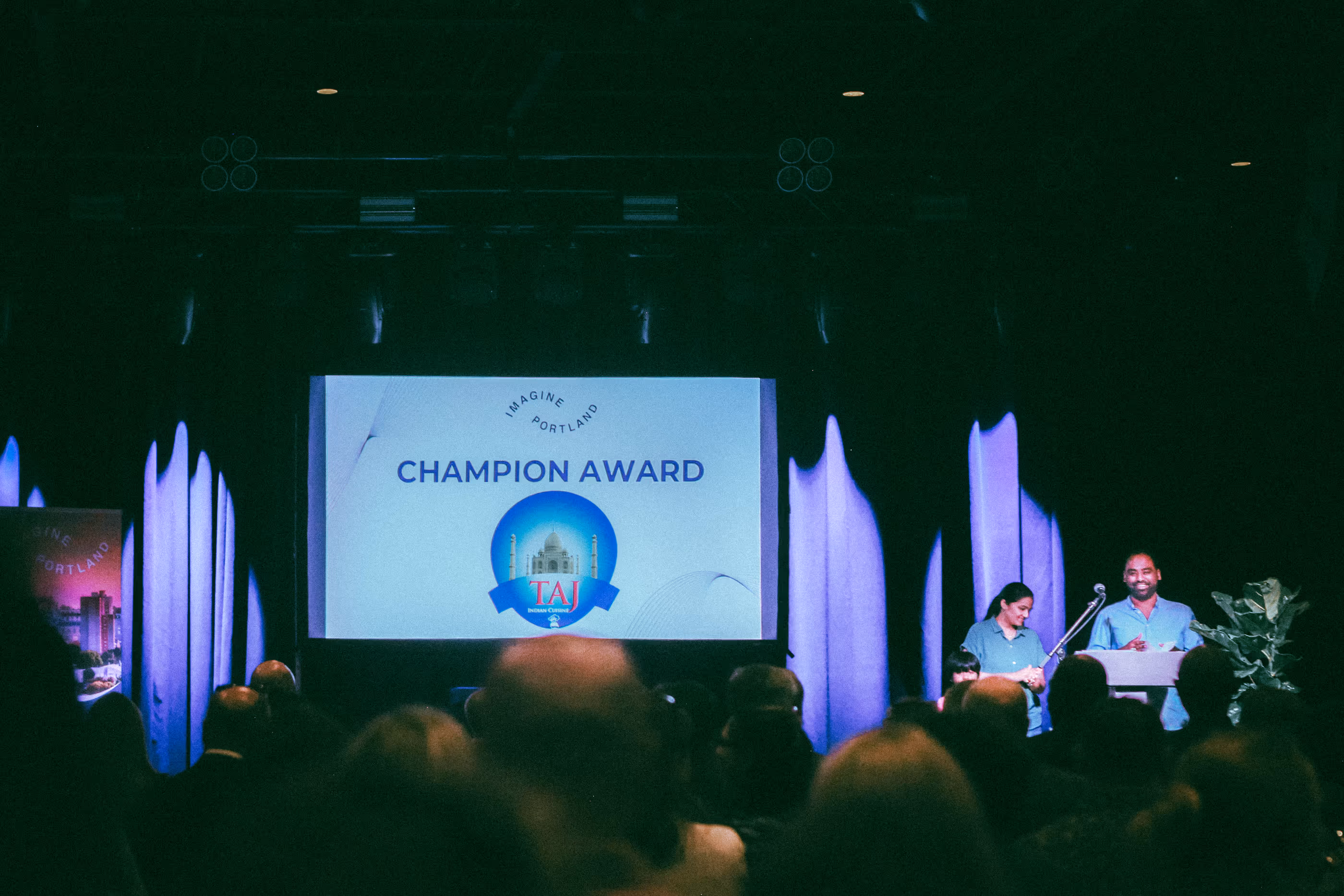 Award gala presentation on stage at Live at Madrid's