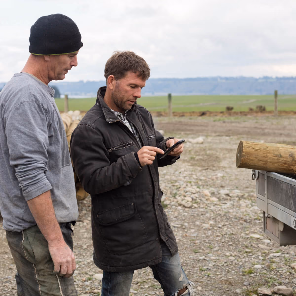 WaterForce staff discussing field information