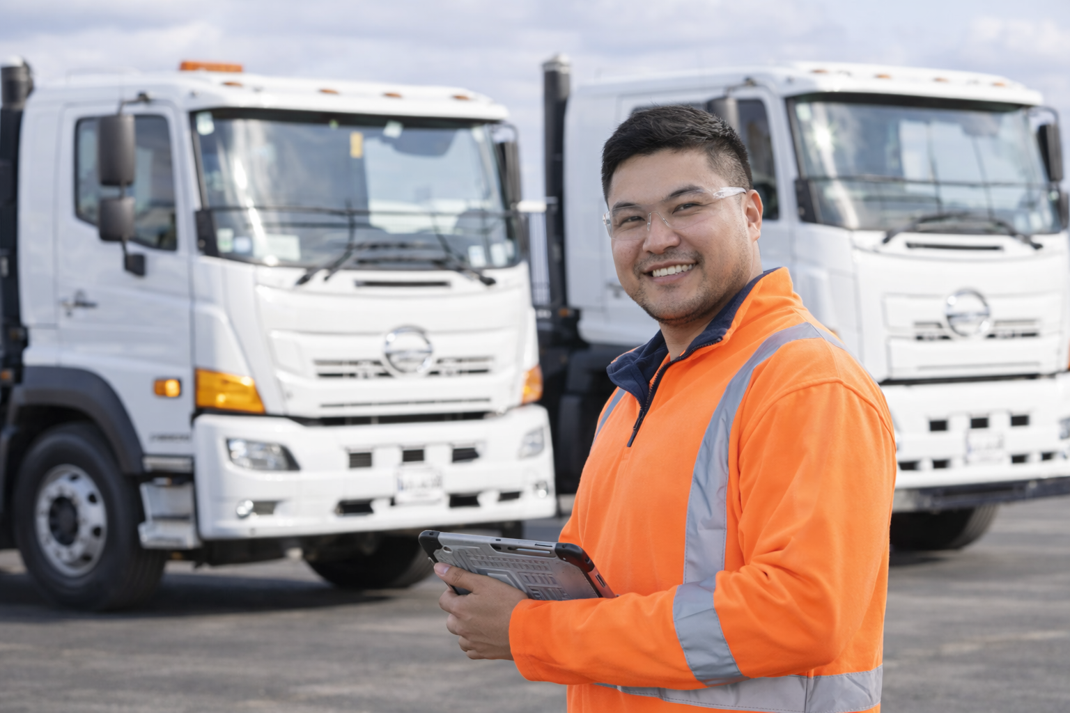 image of gps devices in use (for a trucking company)