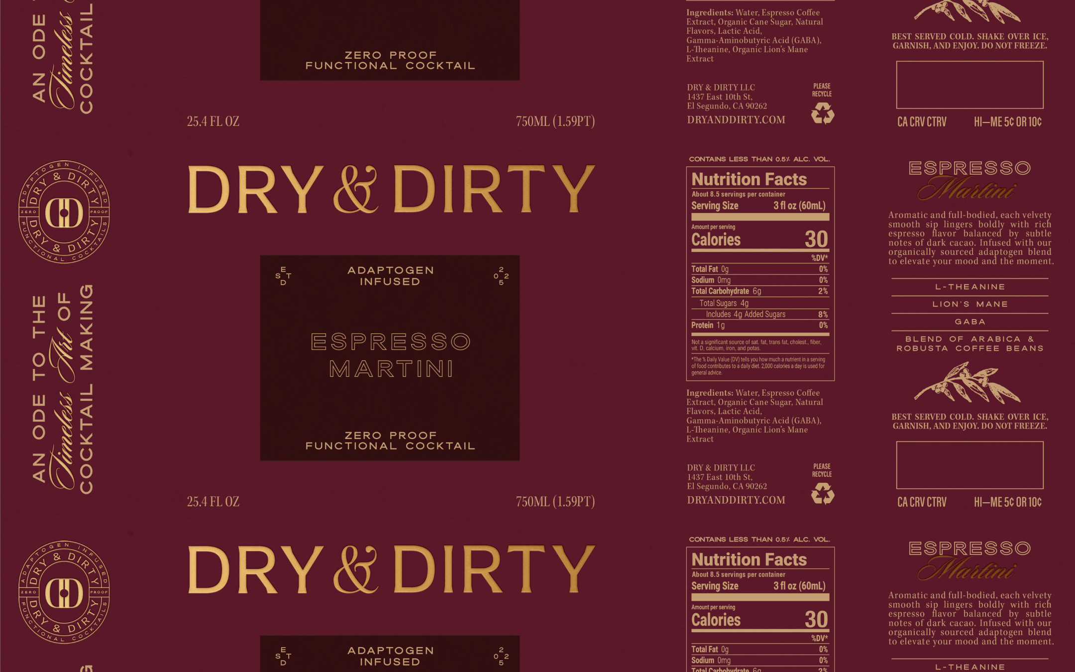 Espresso Martini Label