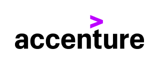 Accent purple greater than symbol on black background.