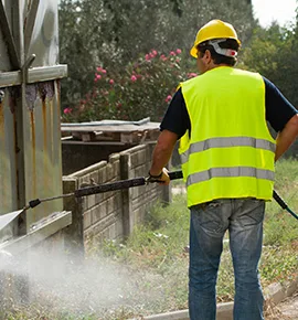 commercial compactor pad and chute cleaning EPA compliance documentation