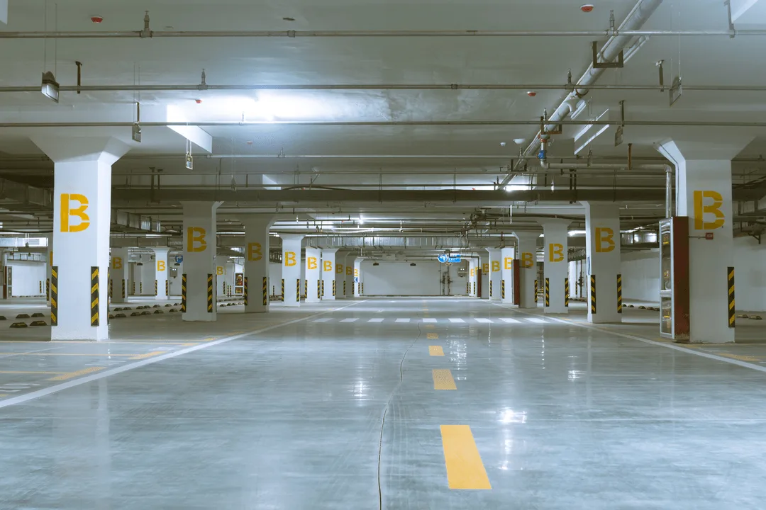 multi-level parking garage cleaning graffiti removal deodorizing