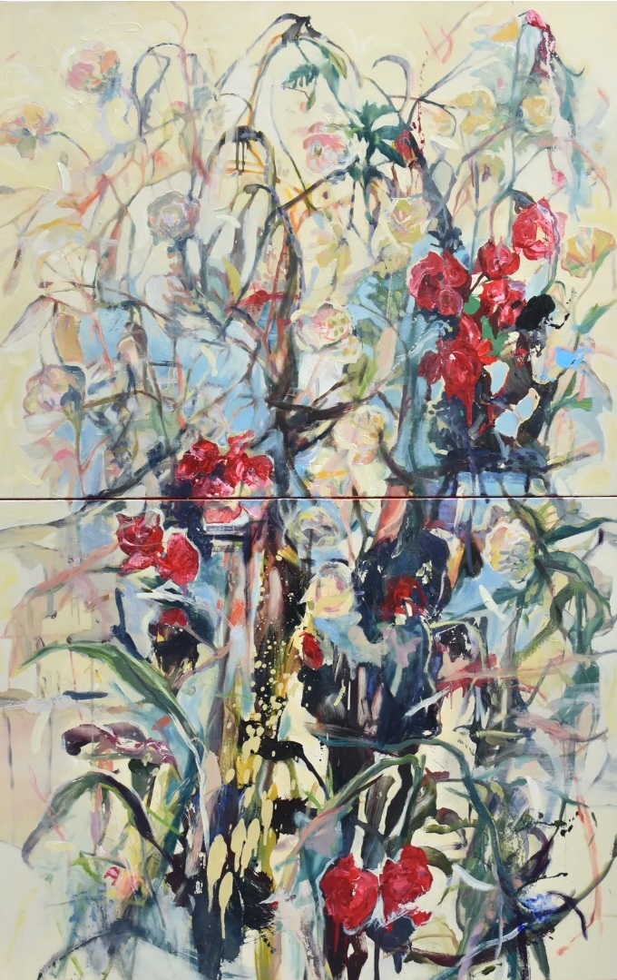 Parterre of Renewal, 2024 — oil on canvas by Melissa O'Donnell