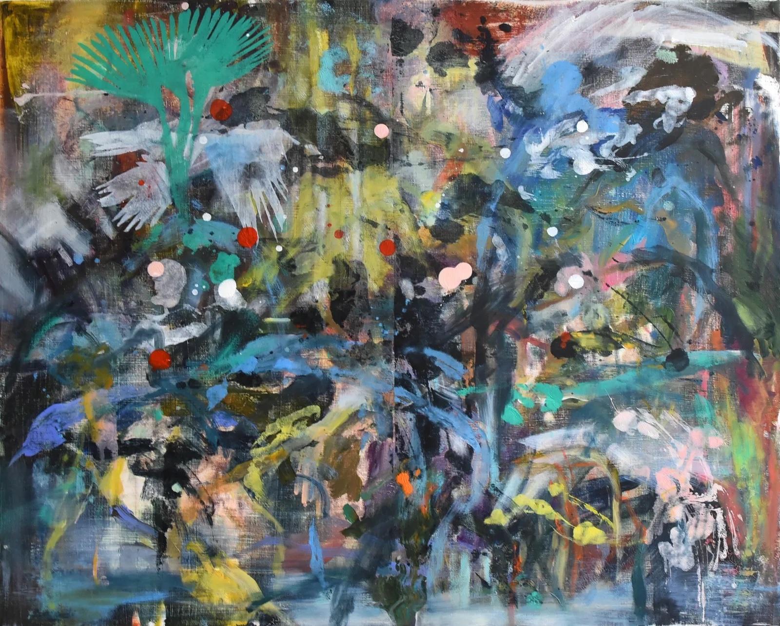Deep Lagoon, 2024 — oil on canvas by Melissa O'Donnell