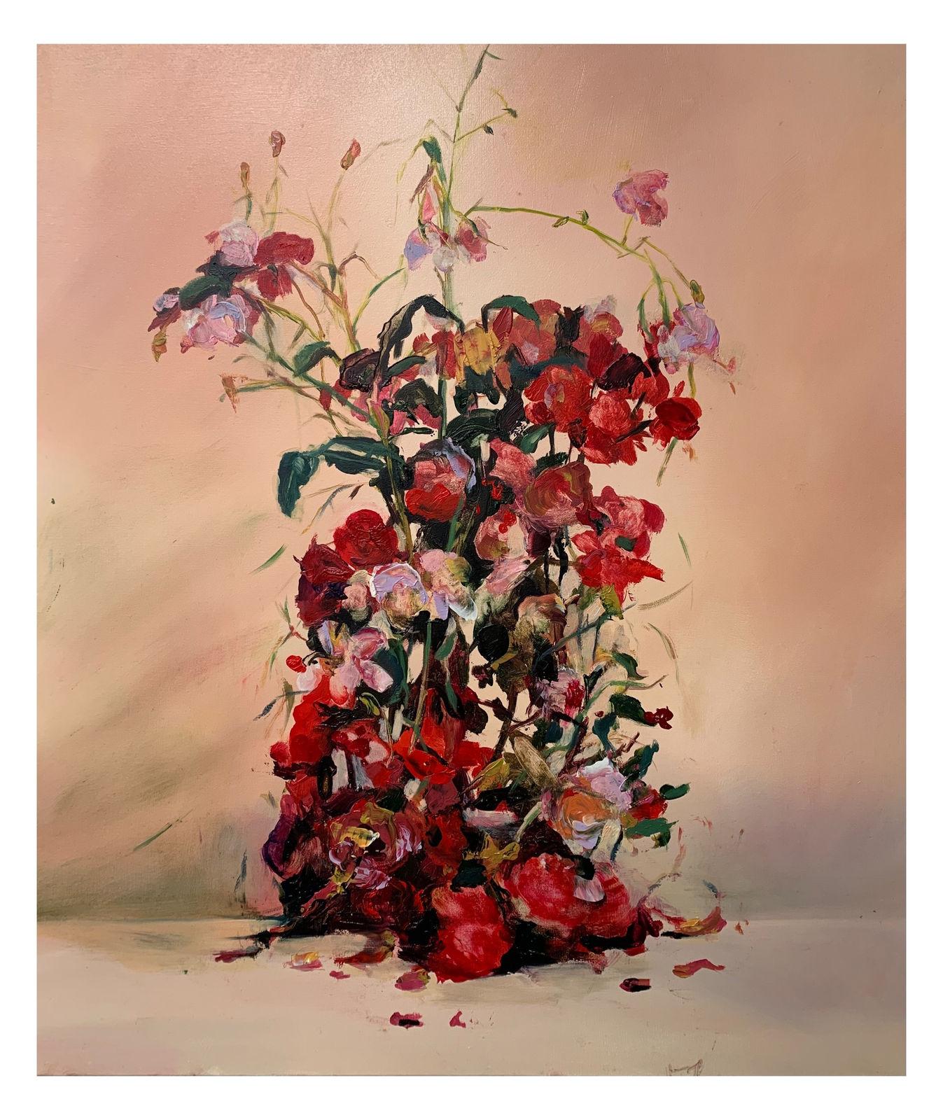 Just Peachy, 2023 — oil on canvas by Melissa O'Donnell