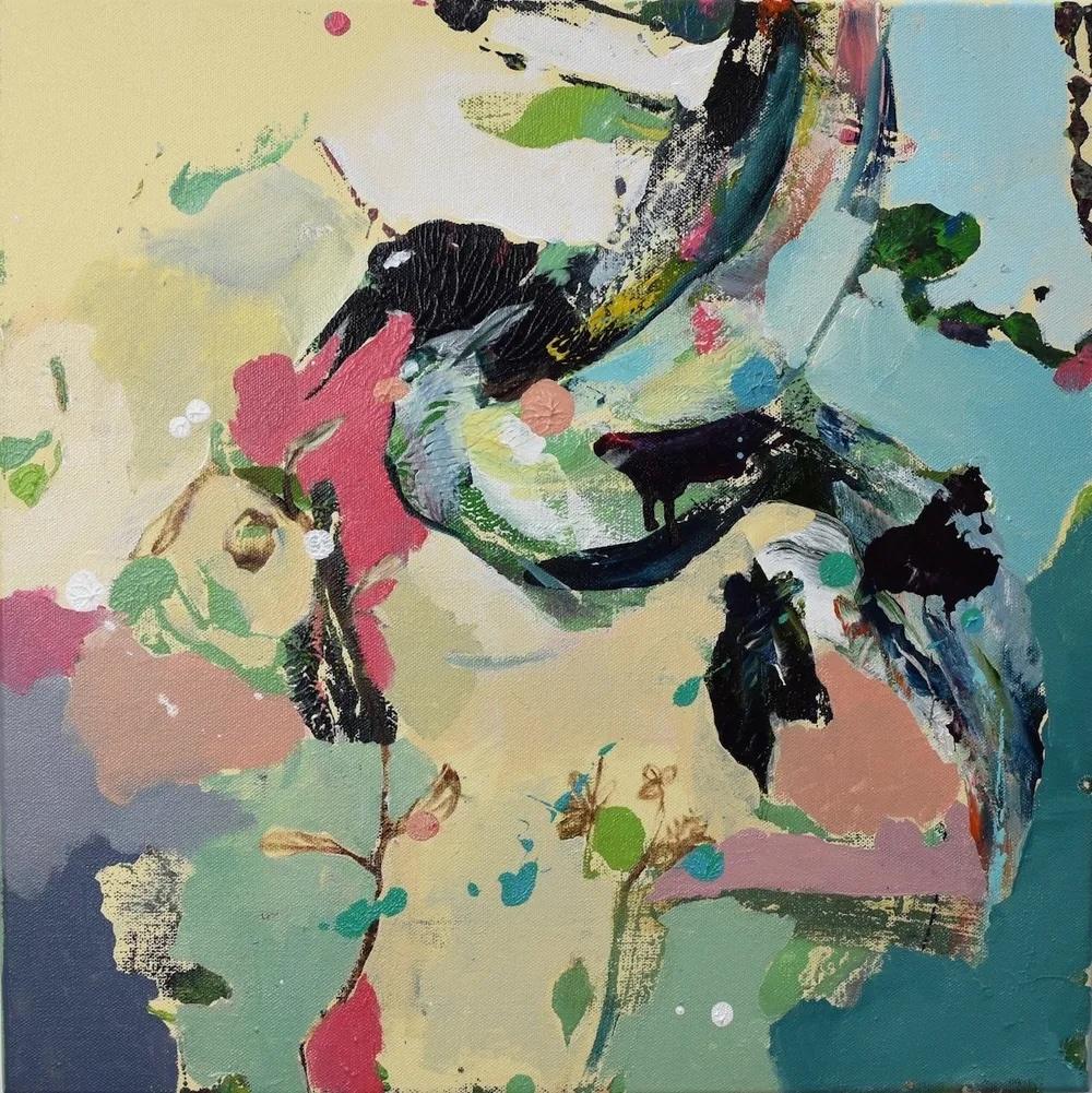 Where Bluebirds Fly, 2023 — oil on canvas by Melissa O'Donnell