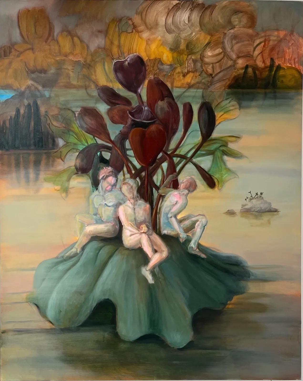 Heckate & The Guardians, 2021 — oil on canvas by Melissa O'Donnell