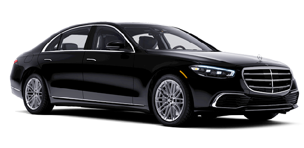 Black Mercedes S-Class executive chauffeur saloon