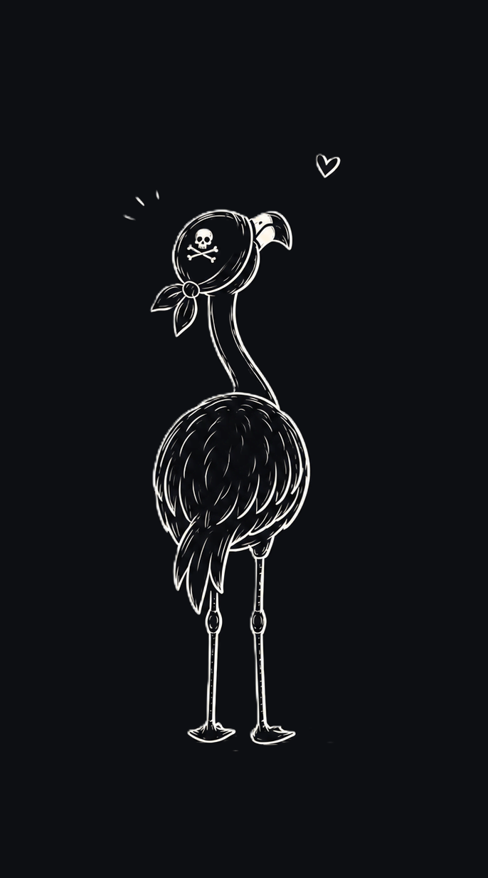 Flamingo-Maskottchen