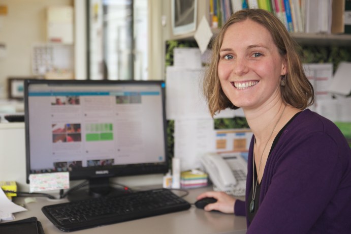 teacher using digital technology